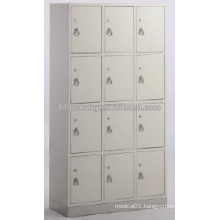 12-doors cupboard for shoes with stainless steel base